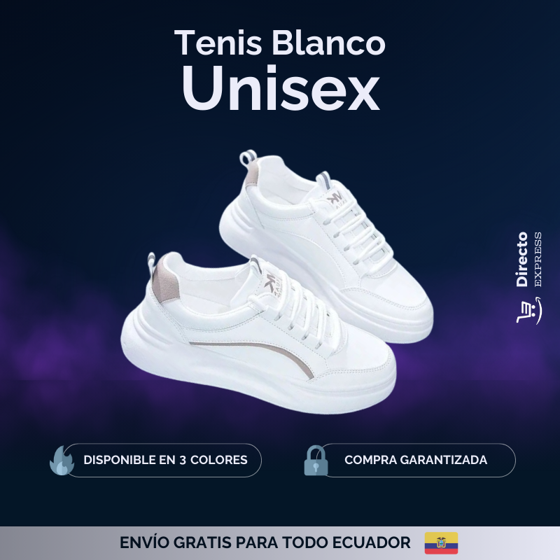 Tenis Blanco Unisex